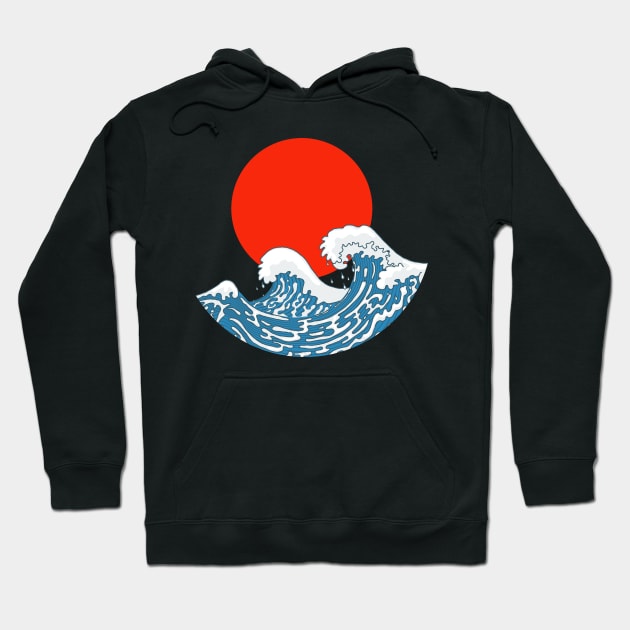 Japan rising sun Hoodie by nickemporium1